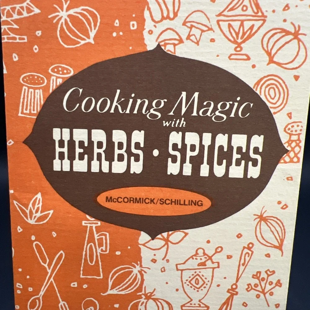 VTG McCormick Schilling COOKING MAGIC with Herbs Spices FOLDOUT BROCHURE (1969)